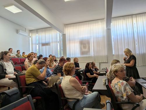 Sală de conferințe la un eveniment CCD Suceava